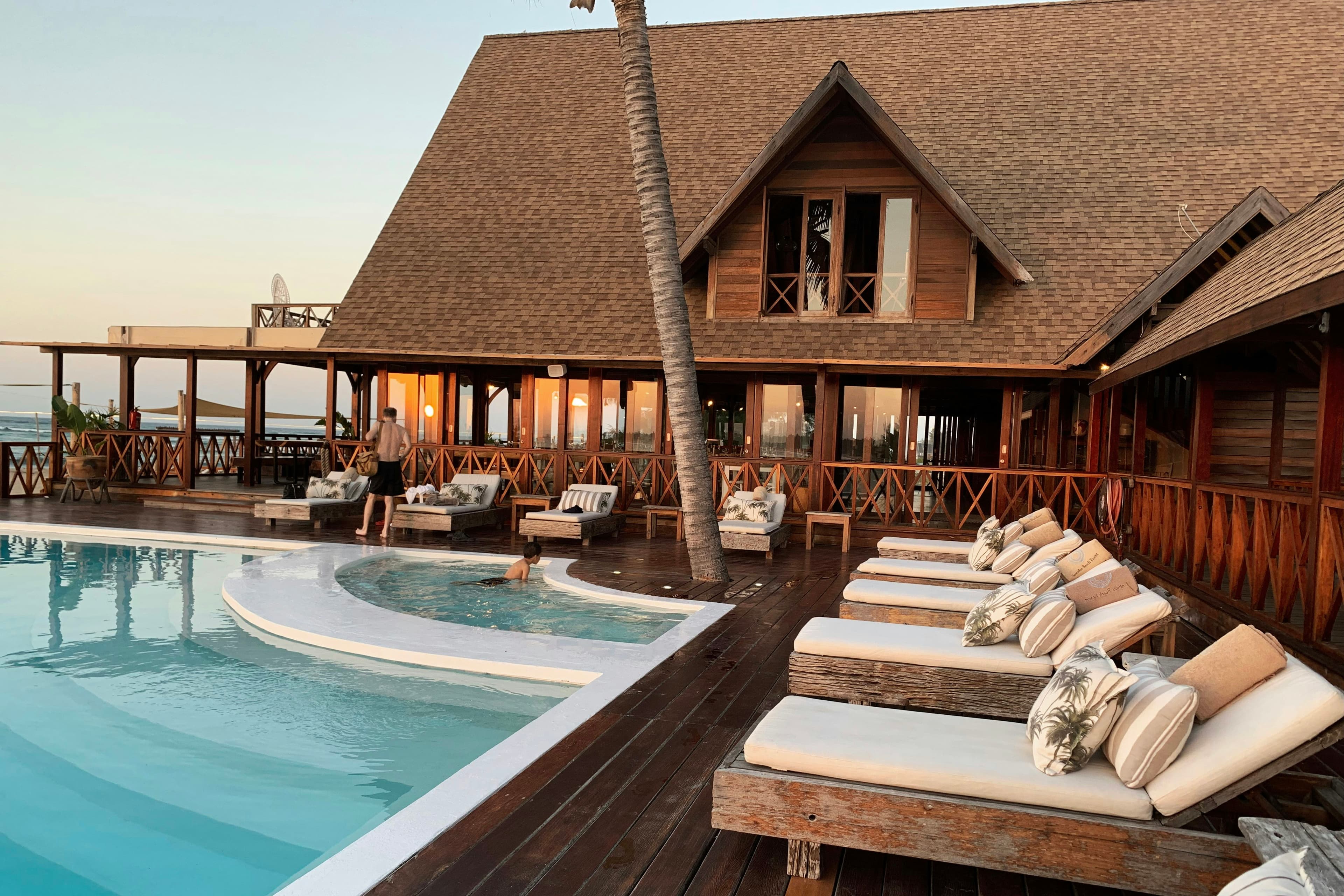 Poolside villa